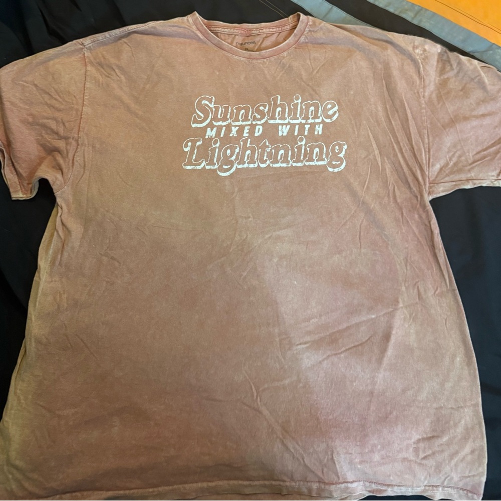 Maurices Brown Short Sleeve Tee Retro Style